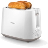 Philips Daily Collection Tostapane HD2581/00 bianco, 2 fetta/e, Metallo, 830 W, 230 V, 830 W, 50-60 Hz