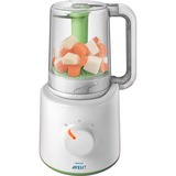 Philips EasyPappa 2 in 1, Scaldavivande bianco/Verde, Frullatore da tavolo, 0,45 L, 70 m, 400 W, Bianco, Verde, Vendita al dettaglio