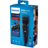 Philips HAIRCLIPPER Series 3000 Regolacapelli con lame in acciaio inossidabile, Tagliacappelli Nero, Nero, 0,5 mm, 2,3 cm, 4,1 cm, Acciaio inossidabile, AC
