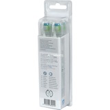 Philips W2 Optimal White HX6068/12 Testine standard per spazzolino sonico bianco, 8 pz, Bianco