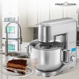 ProfiCook PC-KM 1096 robot da cucina 1500 W 10 L Alluminio accaio, 10 L, Alluminio, Manopola, Alluminio, Alluminio, LCD