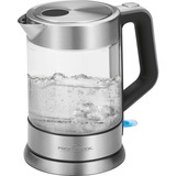 ProfiCook PC-WKS 1107 G bollitore elettrico 1,5 L 2200 W Nero, Acciaio inossidabile accaio, 1,5 L, 2200 W, Nero, Acciaio inossidabile, Vetro, Acciaio inossidabile, Indicatore del livello dell'acqua, Arresto di sicurezza contro il surriscaldamento