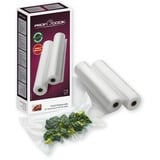 ProfiCook Rotoli di pellicola sottovuoto, 2 pezzi, 28cm x 6m, Pellicola per polvere trasparente
