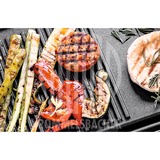 Rommelsbacher BBQ 2003 Nero, Argento Libera installazione 1900 W Nero/in acciaio inox, Nero, Argento, Libera installazione, Acciaio inossidabile, 2 Fornello(i), 500 x 250 mm, Manopola