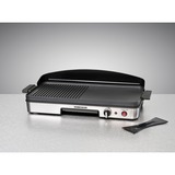 Rommelsbacher BBQ 2003 Nero, Argento Libera installazione 1900 W Nero/in acciaio inox, Nero, Argento, Libera installazione, Acciaio inossidabile, 2 Fornello(i), 500 x 250 mm, Manopola