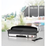 Rommelsbacher BBQ 2003 Nero, Argento Libera installazione 1900 W Nero/in acciaio inox, Nero, Argento, Libera installazione, Acciaio inossidabile, 2 Fornello(i), 500 x 250 mm, Manopola