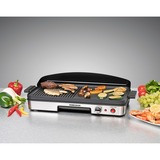 Rommelsbacher BBQ 2003 Nero, Argento Libera installazione 1900 W Nero/in acciaio inox, Nero, Argento, Libera installazione, Acciaio inossidabile, 2 Fornello(i), 500 x 250 mm, Manopola