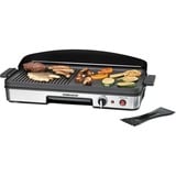 Rommelsbacher BBQ 2003 Nero, Argento Libera installazione 1900 W, Griglia Nero/in acciaio inox, Nero, Argento, Libera installazione, Acciaio inossidabile, 2 Fornello(i), 500 x 250 mm, Manopola