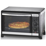 Rommelsbacher BG 1055/E 18L Nero, Acciaio inossidabile forno  argento/Nero, 18 L, Nero, Acciaio inossidabile, Manopola, Acciaio inossidabile, 3 ripiani, 60 min, Vendita al dettaglio