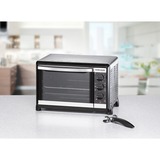 Rommelsbacher BG 1055/E 18L Nero, Acciaio inossidabile forno  argento/Nero, 18 L, Nero, Acciaio inossidabile, Manopola, Acciaio inossidabile, 3 ripiani, 60 min, Vendita al dettaglio