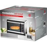 Rommelsbacher BG 1055/E 18L Nero, Acciaio inossidabile forno  argento/Nero, 18 L, Nero, Acciaio inossidabile, Manopola, Acciaio inossidabile, 3 ripiani, 60 min, Vendita al dettaglio