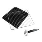 Rommelsbacher BG 1055/E 18L Nero, Acciaio inossidabile forno , Mini forno argento/Nero, 18 L, Nero, Acciaio inossidabile, Manopola, Acciaio inossidabile, 3 ripiani, 60 min, Vendita al dettaglio