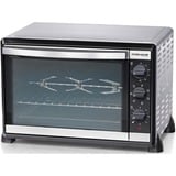 Rommelsbacher BG 1805/E fornetto con tostapane Acciaio inossidabile Grill, Mini forno accaio/Nero, Acciaio inossidabile, Manopola, 1800 W, 515 mm, 415 mm, 360 mm