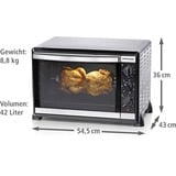 Rommelsbacher BG 1805/E fornetto con tostapane Acciaio inossidabile Grill, Mini forno accaio/Nero, Acciaio inossidabile, Manopola, 1800 W, 515 mm, 415 mm, 360 mm
