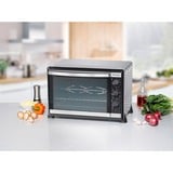 Rommelsbacher BG 1805/E fornetto con tostapane Acciaio inossidabile Grill, Mini forno accaio/Nero, Acciaio inossidabile, Manopola, 1800 W, 515 mm, 415 mm, 360 mm