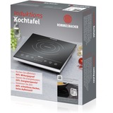 Rommelsbacher CT 2010/IN piano cottura Nero, Bianco Superficie piana A induzione 1 Fornello(i), Piastra riscaldante Nero/Argento, Nero, Bianco, Superficie piana, A induzione, Vetro-ceramica, 1 Fornello(i), 2000 W