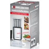 Rommelsbacher EGK 200 macina caffé Macinino a lame 200 W Acciaio inossidabile accaio, 200 W, 230 V, 100 mm, 100 mm, 205 mm