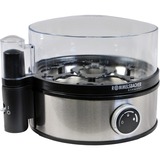 Rommelsbacher ER 400 Pentolino per uova 7 uovo/uova 400 W Nero, Acciaio inossidabile, Trasparente accaio/Nero, 205 mm, 175 mm, 135 mm, 800 g, 230 V