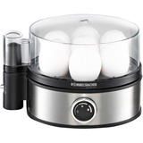 Rommelsbacher ER 400 Pentolino per uova 7 uovo/uova 400 W Nero, Acciaio inossidabile, Trasparente accaio/Nero, 205 mm, 175 mm, 135 mm, 800 g, 230 V