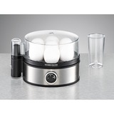 Rommelsbacher ER 400 Pentolino per uova 7 uovo/uova 400 W Nero, Acciaio inossidabile, Trasparente accaio/Nero, 205 mm, 175 mm, 135 mm, 800 g, 230 V