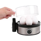Rommelsbacher ER 400 Pentolino per uova 7 uovo/uova 400 W Nero, Acciaio inossidabile, Trasparente accaio/Nero, 205 mm, 175 mm, 135 mm, 800 g, 230 V