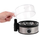 Rommelsbacher ER 400 Pentolino per uova 7 uovo/uova 400 W Nero, Acciaio inossidabile, Trasparente accaio/Nero, 205 mm, 175 mm, 135 mm, 800 g, 230 V