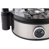 Rommelsbacher ER 400 Pentolino per uova 7 uovo/uova 400 W Nero, Acciaio inossidabile, Trasparente accaio/Nero, 205 mm, 175 mm, 135 mm, 800 g, 230 V