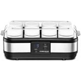 Rommelsbacher JG 40 yogurtiera 1,2 L 40 W, Joghurtmaker accaio/Nero, 40 W, 1,2 L, Nero, Acciaio inossidabile