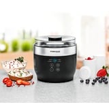 Rommelsbacher JG 80 yogurtiera 1,2 L Formaggi, Yogurt 20 W, Joghurtmaker Nero/in acciaio inox, 20 W, 1,2 L, Nero, Acciaio inossidabile