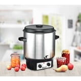 Rommelsbacher KA 2004/E spremiagrumi 2000 W Acciaio inossidabile, Conservatore acciaio inox satinato/Nero, Acciaio inossidabile, 27 L, 14 L, 1,5 m, Acciaio inossidabile, 2000 W