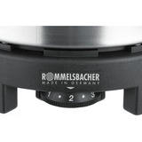 Rommelsbacher RK 501 piano cottura Nero Superficie piana, Piastra riscaldante accaio/Nero, Nero, Superficie piana, 500 W, 230 V, 150 mm, 150 mm