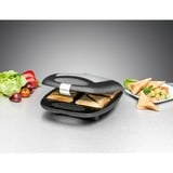 Rommelsbacher ST 1410 tostiera 1400 W Nero, Argento, Creatore del panino accaio/Nero, 1400 W, 230 V, 290 x 340 x 125 mm, Nero, Argento, Alluminio, Acciaio inossidabile