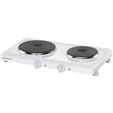 Rommelsbacher THL 2597 piano cottura Bianco Superficie piana 2 Fornello(i), Piastra riscaldante bianco, Bianco, Superficie piana, 2 Fornello(i), 1000 W, 1500 W, 230 V