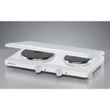 Rommelsbacher THL 3097/A piano cottura Bianco Superficie piana Piastra sigillata 2 Fornello(i), Piastra riscaldante bianco, Bianco, Superficie piana, Piastra sigillata, 2 Fornello(i), 1500 W, Manopola