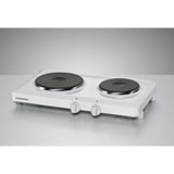 Rommelsbacher THS 2590 Bianco Superficie piana Piastra sigillata 2 Fornello(i), Piastra riscaldante bianco, Bianco, Superficie piana, Piastra sigillata, Smaltato, 2 Fornello(i), 2 Fornello(i)