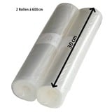 Rommelsbacher VRS 2060 accessorio per sottovuoto Rotolo per il sottovuoto, Pellicola per polvere trasparente, Rotolo per il sottovuoto, 6 m, 20 cm