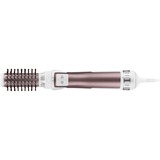 Rowenta Brush Activ Premium Care CF9540 Spazzola Rotante e Asciugante per Volume, Doppio Generatore di Ioni, con Setole Naturali, 1000 W, Rosa Cannella/Bianco/Alluminio bianco/Rosa, Doppio Generatore di Ioni, con Setole Naturali, 1000 W, Rosa Cannella/Bianco/Alluminio, Spazzola ad aria calda, Caldo, Capelli bagnati/asciutti, Alluminio, Metallico, Bianco, Gancio per appendere, 1,8 m