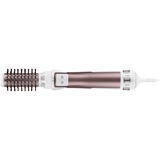 Rowenta Brush Activ Premium Care CF9540 Spazzola Rotante e Asciugante per Volume, Doppio Generatore di Ioni, con Setole Naturali, 1000 W, Rosa Cannella/Bianco/Alluminio bianco/Rosa, Doppio Generatore di Ioni, con Setole Naturali, 1000 W, Rosa Cannella/Bianco/Alluminio, Spazzola ad aria calda, Caldo, Capelli bagnati/asciutti, Alluminio, Metallico, Bianco, Gancio per appendere, 1,8 m