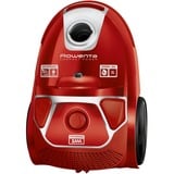 Rowenta Compact Power PARQUET RO3950, Aspirapolvere rosso, 750 W, A cilindro, Secco, Sacchetto per la polvere, 3 L, Filtro igienico