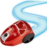 Rowenta Compact Power PARQUET RO3950, Aspirapolvere rosso, 750 W, A cilindro, Secco, Sacchetto per la polvere, 3 L, Filtro igienico