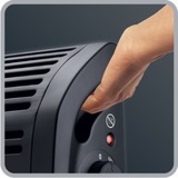Rowenta Convector Vectissimo II TERMOCONVETTORE VECTISSIMO II, Livello convettore Nero, Stufa elettrica a convezione, Cina, 1,2 m, IP20, Interno, Pavimento