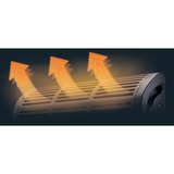 Rowenta Convector Vectissimo II TERMOCONVETTORE VECTISSIMO II, Livello convettore Nero, Stufa elettrica a convezione, Cina, 1,2 m, IP20, Interno, Pavimento