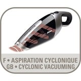 Rowenta Extenso Dry AC4769 Extenso Cyclonic Aspirabriciole Cordless con Bocchetta, 7.2 V, Lancia Piatta Integrata, Nero/Grigio, Aspirapolvere portatile Nero/Argento, 7.2 V, Lancia Piatta Integrata, Nero/Grigio, Secco, Ciclonico, Cina, Senza sacchetto, Nero, Marrone, Argento, 0,375 L