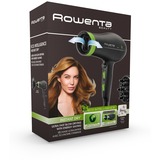Rowenta INSTANT DRY, Asciugacapelli Nero/Verde, dC, 5,2 g/min, Nero, Verde, Gancio per appendere, 1,8 m, Cina