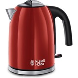 Russell Hobbs 20412-70 bollitore elettrico Nero, Rosso, Acciaio inossidabile rosso/in acciaio inox, Nero, Rosso, Acciaio inossidabile, Indicatore del livello dell'acqua, Filtro