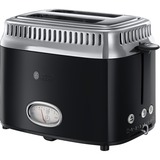 Russell Hobbs 21681-56 tostapane 2 fetta/e 1300 W Nero Nero/in acciaio inox, 2 fetta/e, Nero, Acciaio inossidabile, 1300 W, 220-240 V, 50 - 60 Hz