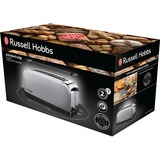 Russell Hobbs 23610-56 tostapane 4 fetta/e Nero, Acciaio inossidabile acciaio inox satinato, 4 fetta/e, Nero, Acciaio inossidabile, Pulsanti, Manopola