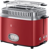 Russell Hobbs Retro Ribbon 2 fetta/e 1300 W Rosso rosso/in acciaio inox, 2 fetta/e, Rosso, Acciaio inossidabile, 1300 W, 220-240 V, 50 - 60 Hz