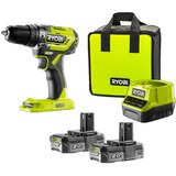 Ryobi R18PD5-220S, Cordless verde/Nero