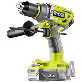 Ryobi R18PD7-220B 1800 Giri/min Senza chiave 1,7 kg Nero, Giallo, Cordless verde/Nero, Trapano con impugnatura a pistola, Senza chiave, Senza spazzola, 1,3 cm, 1800 Giri/min, 5,4 cm